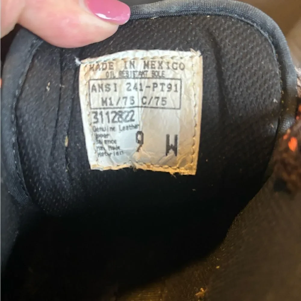 Brahma Men's Size 9 Wide Steel Toe Hiking/Work  Boots